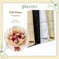 Cellophane Flower Bouquet Paper FULL NEWS | RETAIL CONTENTS 5 SHEETS