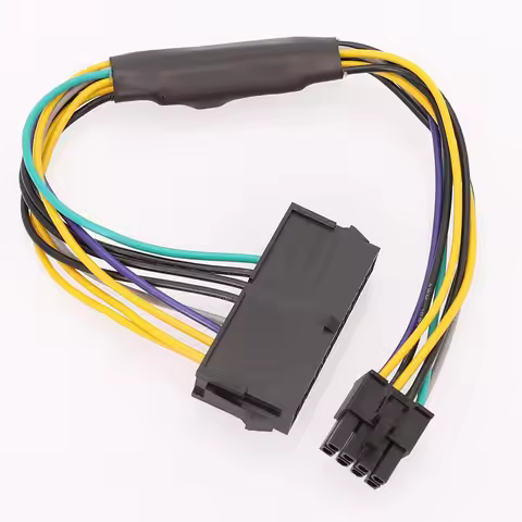 24 Pin To 8 Pin ATX PSU Power Adapter Cable Compatible with DELL Optiplex 3020 7020 9020 Precision T