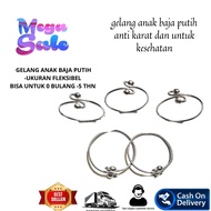 GELANG ANAK BAJA PUTIH,GELANG BAJA PUTIH ,GELANG ANAK,GELANG MONEL