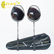 XIANS Badminton Racket, T800 Strings Grips High Resilience Racquet Carrying Bag, Portable RR 4U 24LB