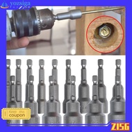 [ZISG] 65mm Long 5.5-19mm Hexagon Nut Driver Drill Bit Socket Wrench Extension Sleeve