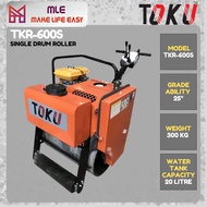 TOKU TKR-600S Vibratory Pedestrian Road Roller / Single Drum Roller c/w Robin EY-20D Engine / TKR 60