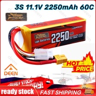 ZOP RC Lipo Battery 3S 11.1V 2250mah 60C Lithium Battery Rechargeable High Power XT60 Plug DN