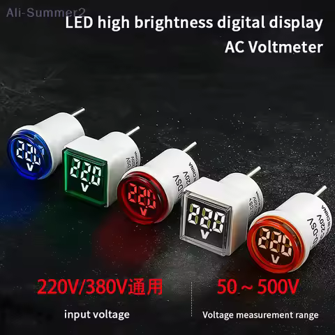 {MX} AC 220V/230V Digital Voltages Indicates Home Circuit Tester EU Plug Universal Home AC Voltage M