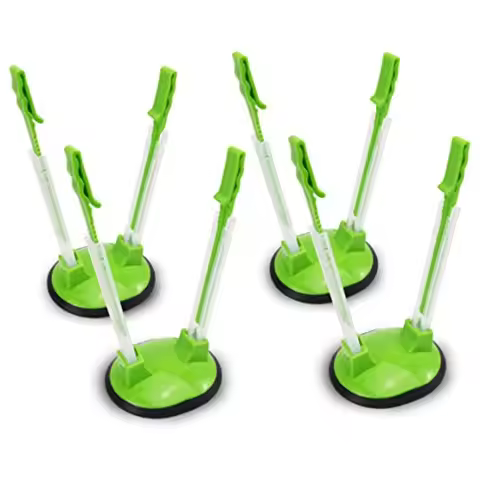 Baggy Rack Holder For Food Prep/Ziplock Bag Meal Planning/Plastic Freezer Bag Holders Stand Green Pa