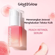GLAD2GLOW Peach Retinol Serum | Retinol Serum for Beginners | Fades Acne Scars & Fine Lines | Bright