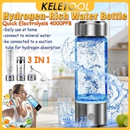 3-in-1 420ml hydrogen water bottle cap hydrogen machine water filter alkaline hydrogen generator ric