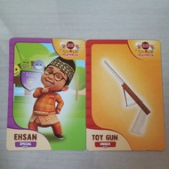 kad choki choki upin & ipin kad EHSAN SPECIAL dan TOY GUN UNIQUE