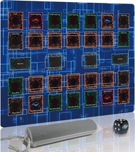 Stitched for Yugioh Playmat 2-PlayerFree Counters*2 & Storage Bag Master Rule Duel Field Zones Large