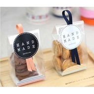 50pcs Plastic Packaging Cookies Clear Doff Cake/Packaging Cookies