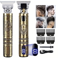 Vintage T9 Electric Hair Cutting Machine Professional Barber LCD Display HairTrimmer For Men Clipper