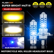 MDL Killer Headlight Bulb T19/H4 led light for Motorcycl 12V Universal With Blue Parklight