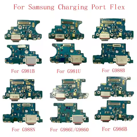 USB Charging Port Connector Board Flex Cable For Samsung S20 5G G981B S20 Plus 5G G986U G986B S20 Ul