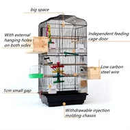 Metal Large Bird Parrot Cage Carrier For Canary Budgie Cockatiel Sangkar budgie parrot Cage Sangkar 