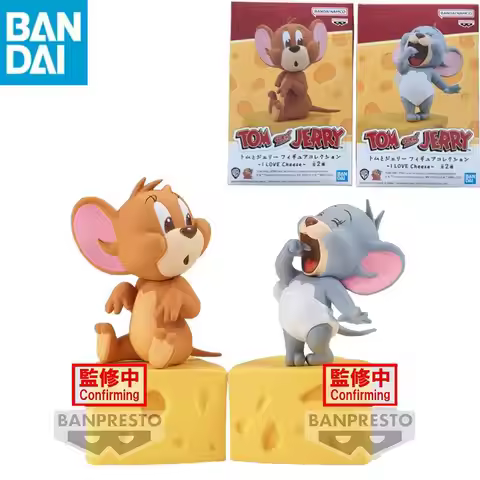 In Stock Original Genuine BANDAI NAMCO BANPRESTO Tom and Jerry I LOVE Cheese Jerry and Tuffy Collect
