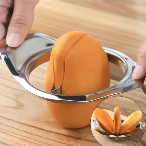 Mango Slicer Mango Peeler Steel Mango Knife Fruit Cutting Tool Fruit Corer Mango Cutter Corer Fruit