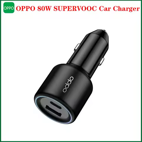 Official Original OPPO 80W SUPERVOOC Car Charger USB-A 80W Max USB-C 30W Max For OPPO Find X5 PRO Re