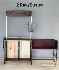 booth Portable/gerobak lipat /booth container/meja jualan