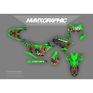 HIJAU Green CRF Decal Sticker – Cool Barong Design – CRF150 CRF250/ CRF450/