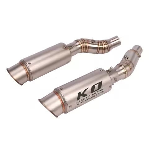 Slip On For Kawasaki Z1000SX 2010 Z1000 2010-2019 Motorcycle Exhaust Middle Link Pipe Escape Moto DB