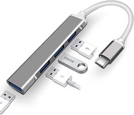 MiFlyce 4-Port USB 3.0 Hub, Ultra-Slim Data USB Hub [Charging Supported], for MacBook, Mac Pro, Mac Mini, iMac, Surface Pro, XPS, PC, Flash Drive, Mobile HDD