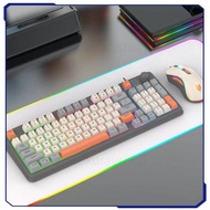 Gaming Keyboard RGB LED USB Wired 94 Keys Top Knob with Mouse - K820
