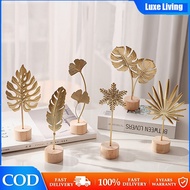 【Luxe】Gold Leaf Creative Ornaments Metal Ornaments Innovative Home Living Room Table Decoration