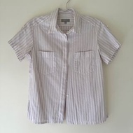 [二手] Margaret Howell 日本製清爽細條紋短袖襯衫
