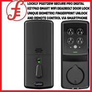 Lockly PGD728W Secure Pro Digital Keypad Smart WiFi Deadbolt Door Lock, Unique Biometric Fingerprint Unlock and Remote C