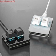 BYTEBAZAAR Copy Paste Keypad, Acrylic Red Switch Custom Mini 2 Key Keypad, Keypad Accessories Mechan