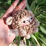 GANTUNGAN [6cm] Sheep crochet keychain | Sheep keychain | Jugurumi