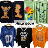 KATUN Hellohokky Cartoon T-Shirt 7/ Sleeves 8 Chest Circumference 120cm Casual Cotton Oversized T Sh