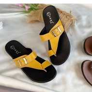 sandal teplek wanita kulit asli/sandal wanita kulit garut sukaregang