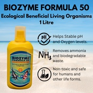 BIOZYME FORMULA 50 - 1 LITRE - ECOLOGICAL BENEFICIAL LIVING ORGANISMS - ANTI ALGAE - FOR FRESH & SAL