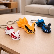 Toys Keychain Kisune Fox 9 Tails Various Colors Cute 3d Printed Cartoon