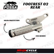 Fossa Rear footrest y15 lc135 y16 LC V1 4S 5S V8 black silver  Motorcycle