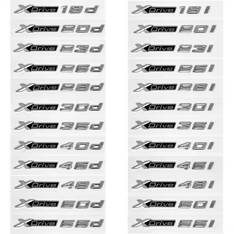 3D Xdrive 20d 30d 35d 40d 50d 20i 25i 30i Emblema De Guardabarros De Coche Pegatina De Insignia De M