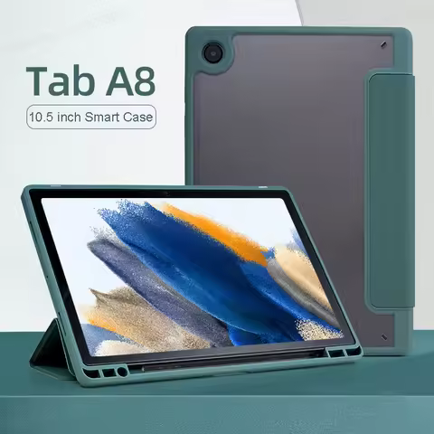 For Samsung Galaxy TAB A8 10.5 Case SM-X200 X205 X207 LTE 2022 S6 Lite 10.4 S7 With Auto Wake Up Sle