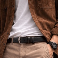 Guten inc - White Stitch Black Belt
