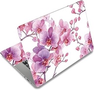 SUPERDANT Pack of 3 Pink Phalaenopsis Laptop Skin 38 x 27 cm Cut to Size Removable PVC Notebook Deco
