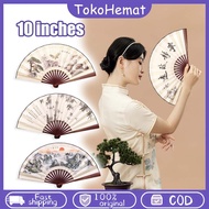 10 Inch Manual Hand Fan Chinese Silk Folding Fan Chinese Painting Motif Dance Fan Chinese Fan