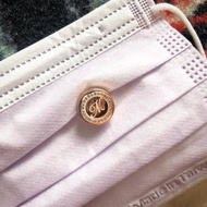 【超值特惠】口罩香氛扣 精美盒裝 附精油、棉芯 字母A-Z 玫瑰金