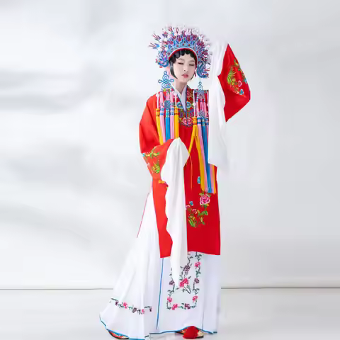 Beijing Opera Flower Dan Costume Chinese Retro Classic Peking Opera Performance Suit Exquisite Embro
