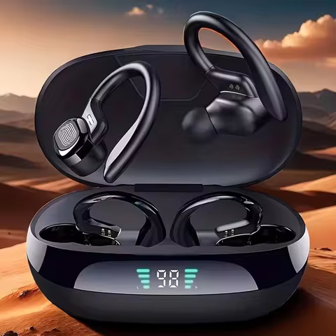 SP16 Bluetooth 5.4 Stereo Headphones, Over-Ear Sports Earphones, ENC Noise Reduction, Waterproof Spo