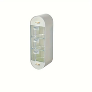 Wall mounted spice box 5 compartment transparent spice box sealed spice container kitchen spice disp