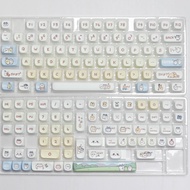 Keycap SpongeBob MOA Height PBT Heat Sublimation HI75F99 104F87 Keycaps อุปกรณ์เสริมคอมพิวเตอร์ สไตล