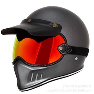IRONKING Glass Steel Retro Helmet Retro Motorcycle Helmet Lens IK-618 Helmet Lens