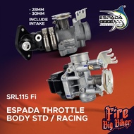 THROTTLE BODY INTAKE SRL115 FI ESPADA STANDARD LAGENDA 115 FI LAGENDA115 FI SRL 115FI RACING 28MM 30