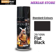 Samurai 29 /109A Flat Black Standard Colour Aerosol Spray Paint 400ml