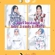 🆕HOT ITEM 🆕 ZIHALUV SURI INSTANT - TUDUNG SARUNG AWNING SCUBA [BUY 3 RM100]